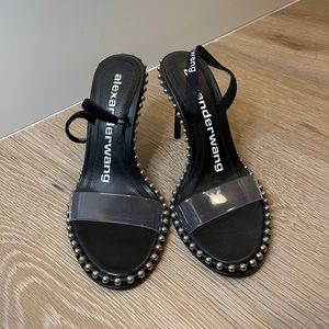 Alexander Wang Nova Studded PCV Slingback Sandals